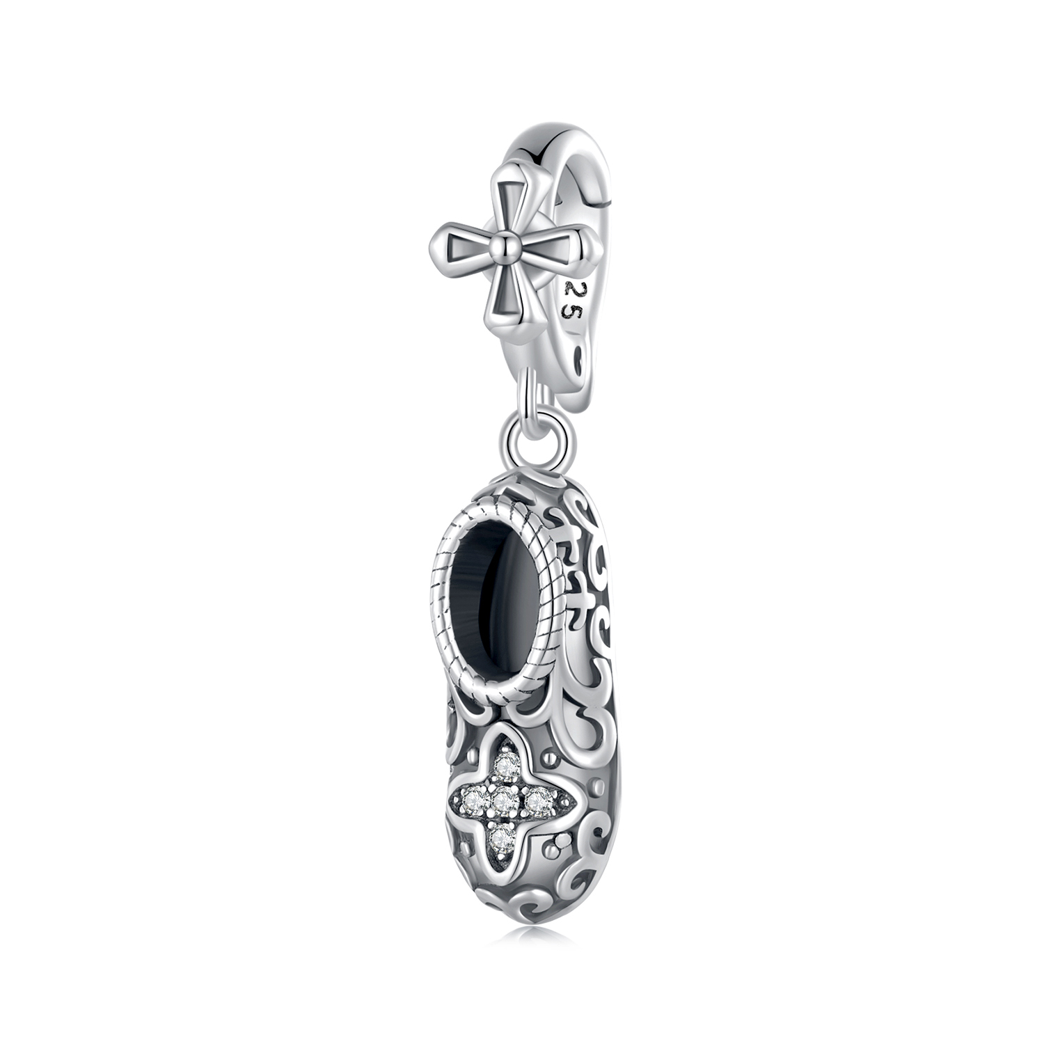 Pandora Stijl Prachtige Patroon Schoenen Hanger - SCC2573 Pandora Stijl Prachtige Patroon Schoenen Hanger - SCC2573