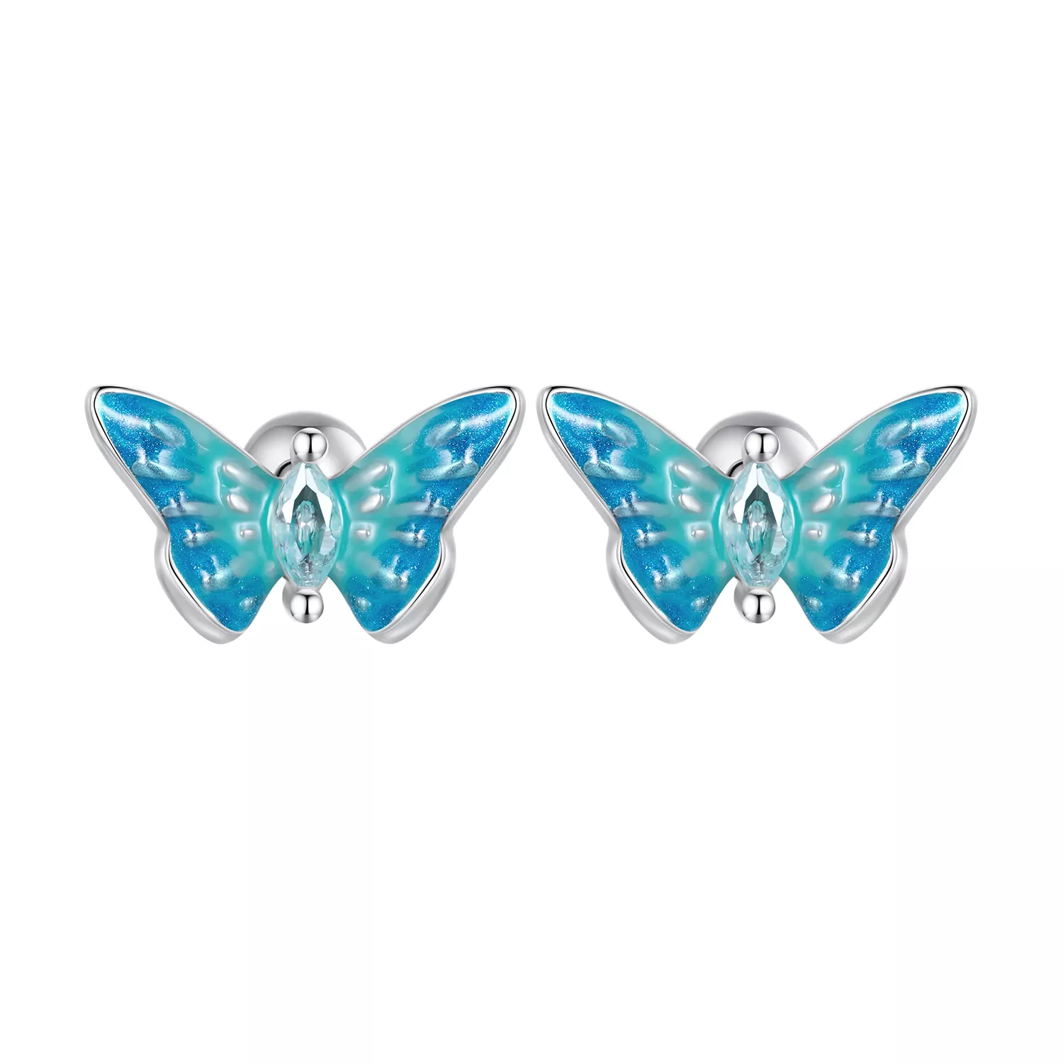 Pandora Stijl Prachtige Vlinder Oorbellen - SCE1571