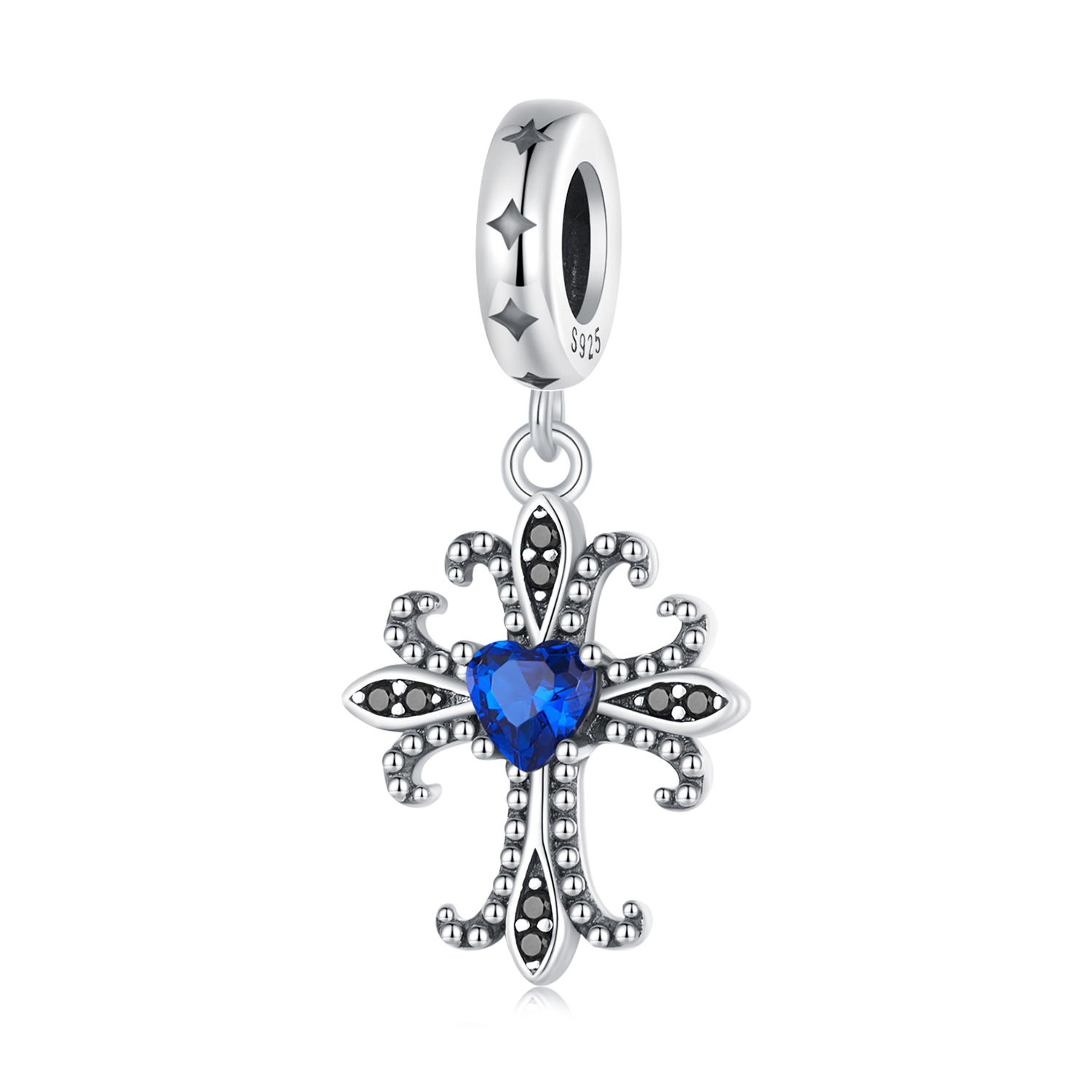 Pandora Stijl Retro Kruis Hanger - SCC2643 Pandora Stijl Retro Kruis Hanger - SCC2643