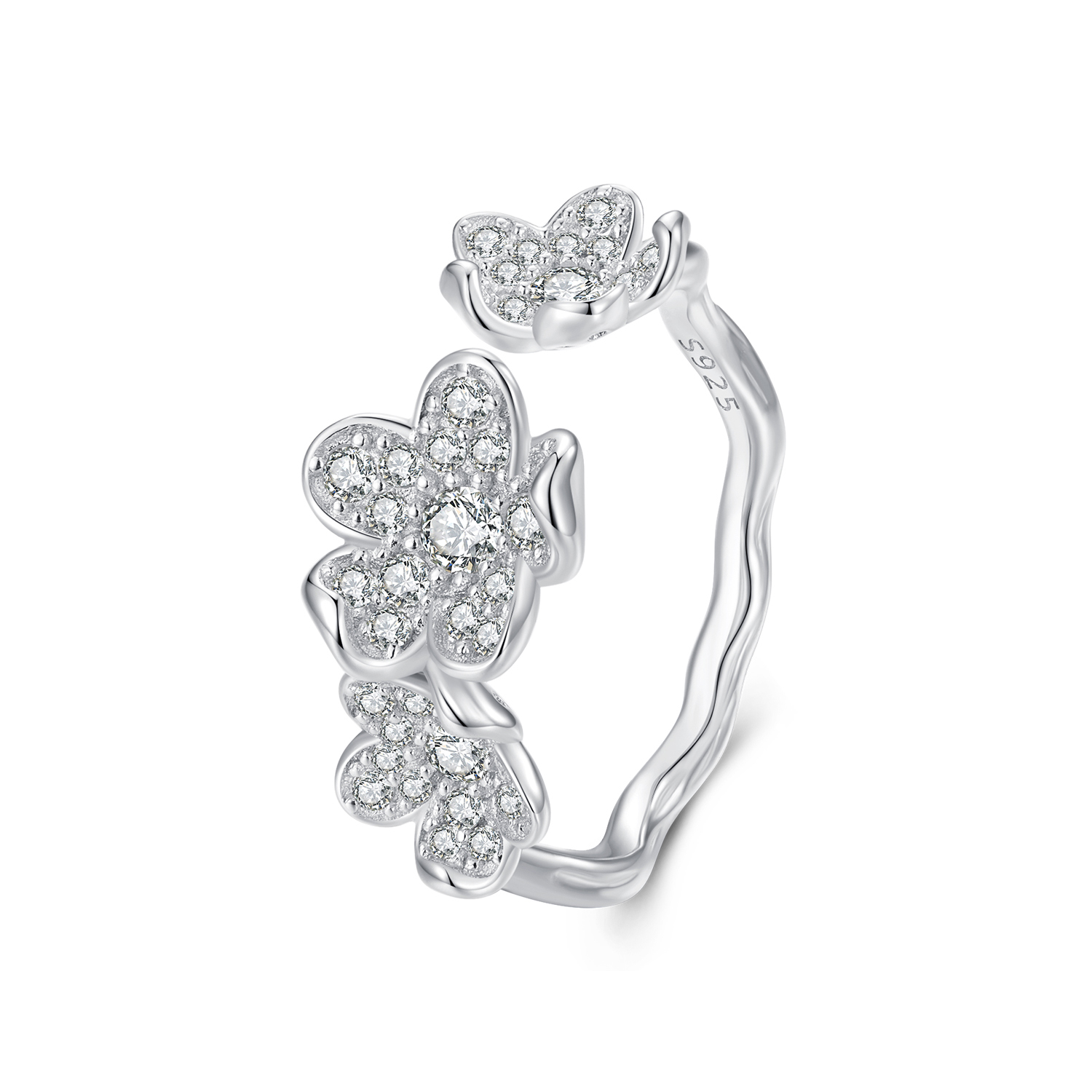 Pandora Stijl Ring Vol Bloemen - BSR447 Pandora Stijl Ring Vol Bloemen - BSR447