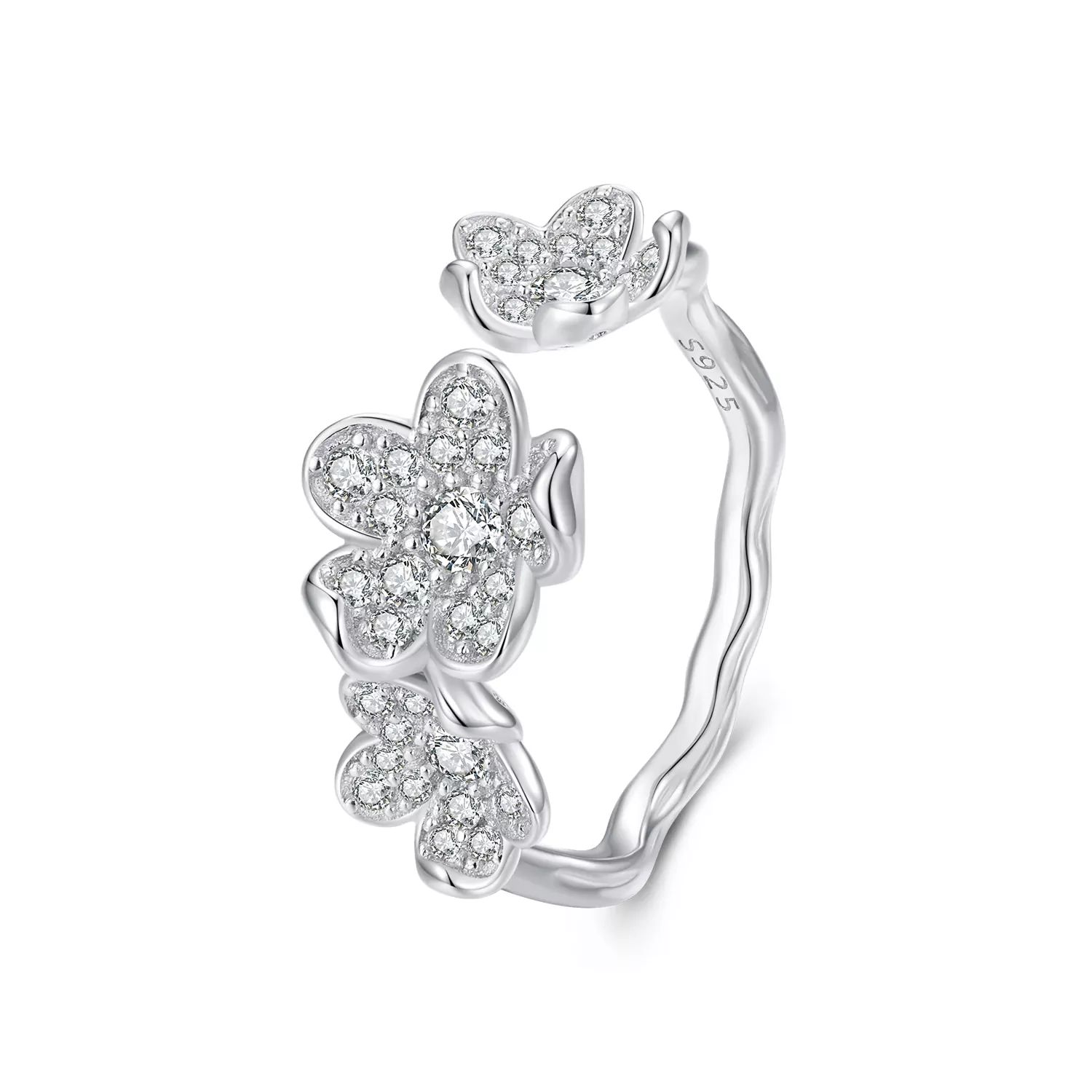 Pandora Stijl Ring Vol Bloemen - BSR447