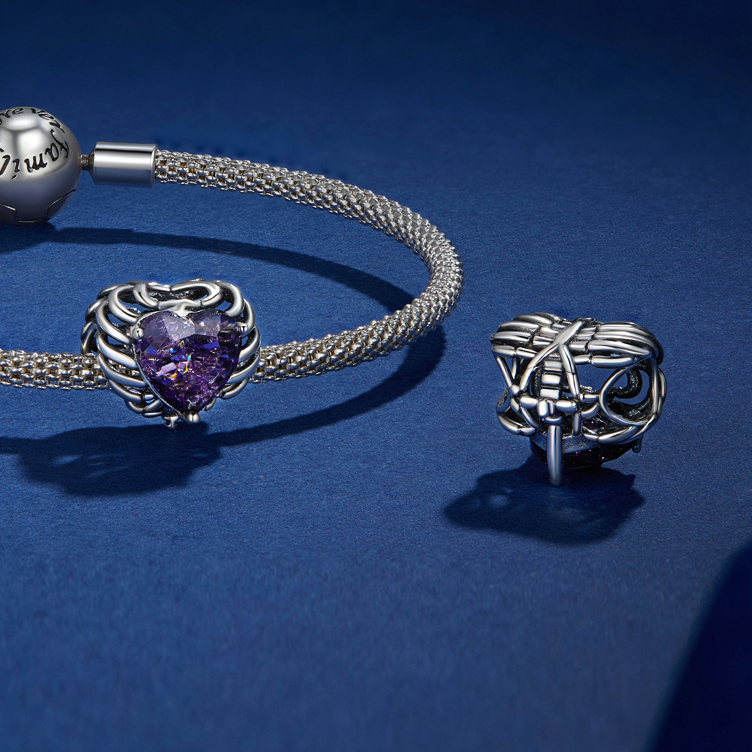 Pandora Stijl Skelet Hart Bedel - BSC910