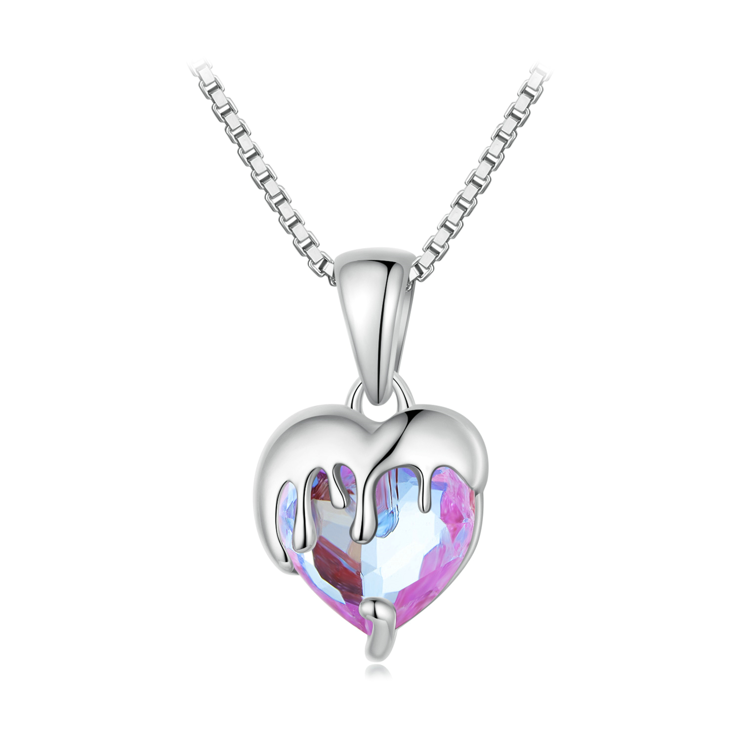 Pandora Stijl Smeltend Hart Ketting - BSN322 Pandora Stijl Smeltend Hart Ketting - BSN322
