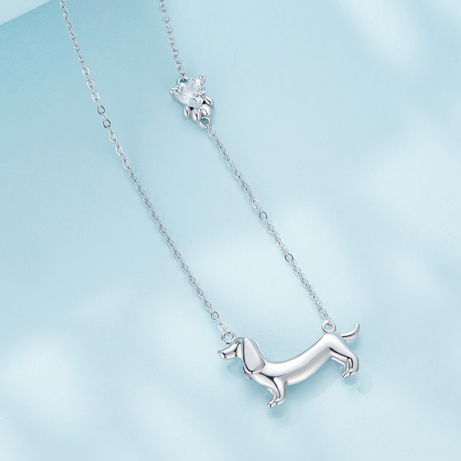 Pandora Stijl Teckel Ketting - SCN501