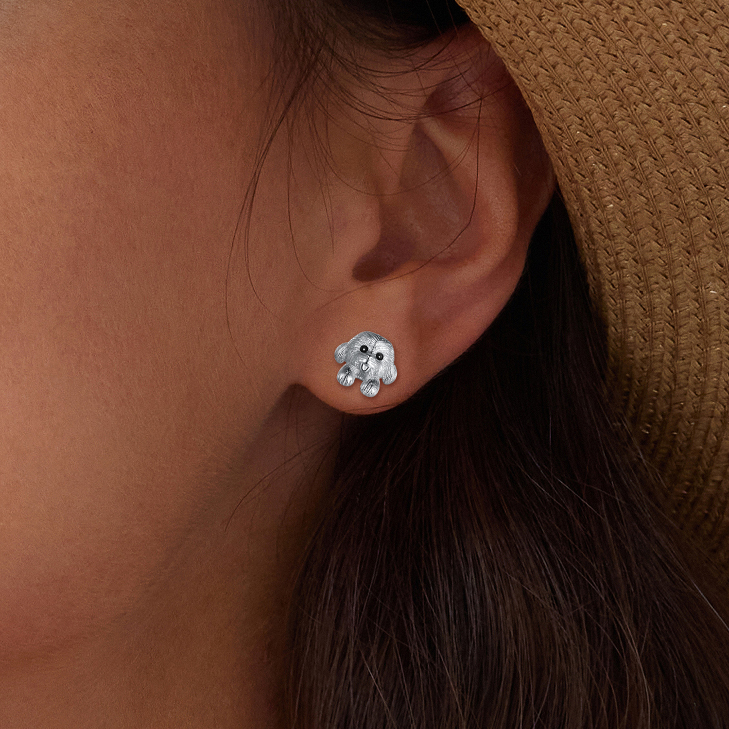Pandora Stijl Teddy Studs Oorbellen - SCE1631