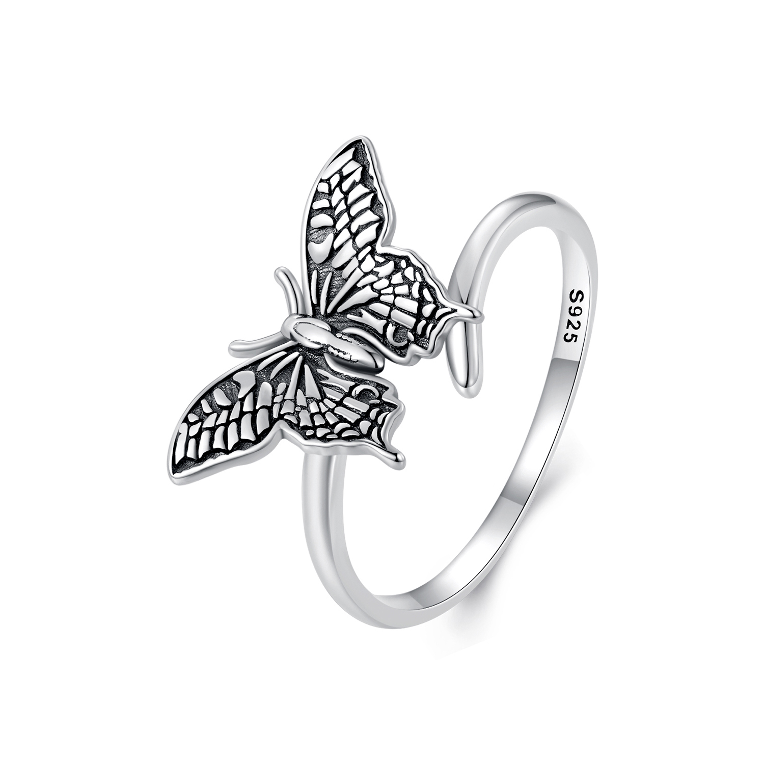 Pandora Stijl Vlinder Open Ring - SCR966-E Pandora Stijl Vlinder Open Ring - SCR966-E