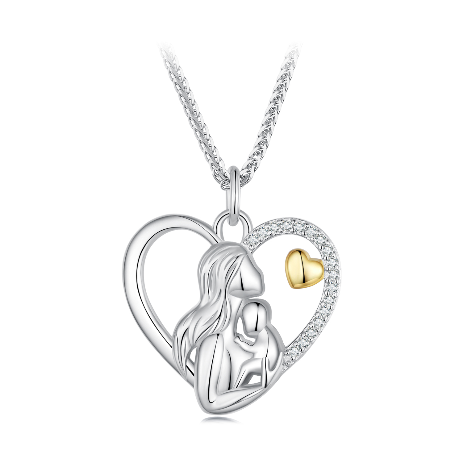 Pandora-stijl Diepe Liefde Tussen Moeder en Zoon Ketting - SCN498