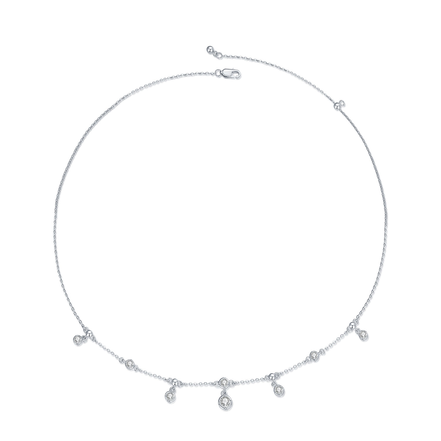 Pandora-stijl fonkelende kwast choker - BSN360