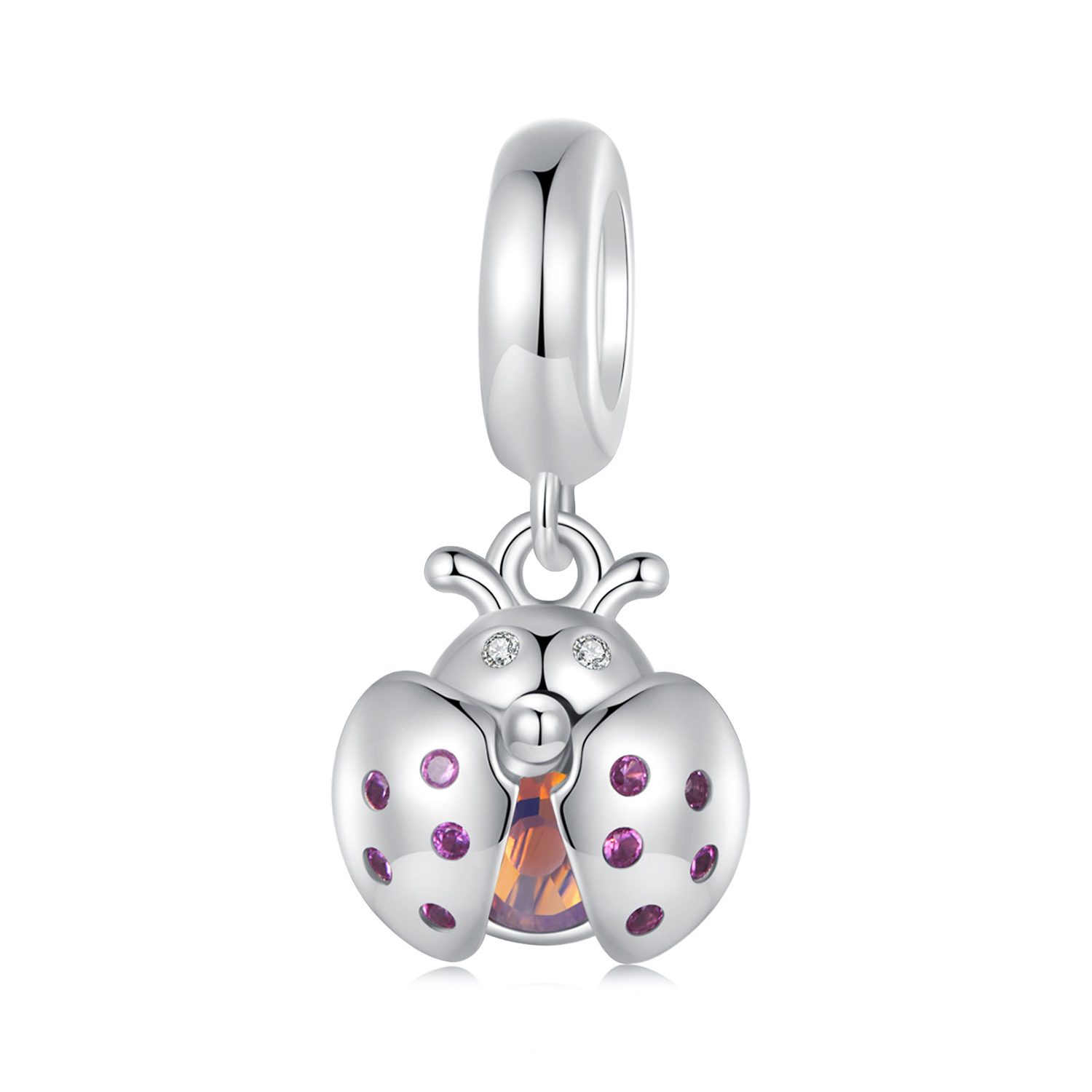 Pandora-stijl Gelukslieveheersbeestje Hangertje - SCC2613 Pandora-stijl Gelukslieveheersbeestje Hangertje - SCC2613