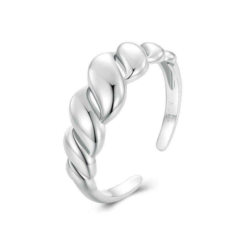 Pandora-stijl Golven Open Ring - BSR459-E Pandora-stijl Golven Open Ring - BSR459-E