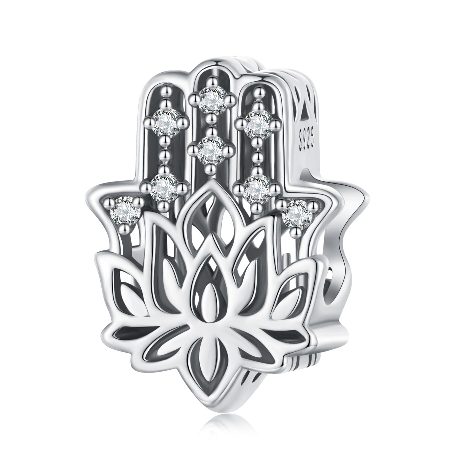 Pandora-stijl Hand van Fatima bedel - SCC2628 Pandora-stijl Hand van Fatima bedel - SCC2628