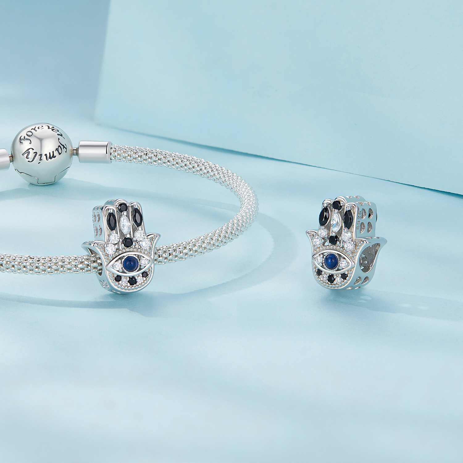 Pandora-stijl Hand van Fatima-bedel - SCC2522