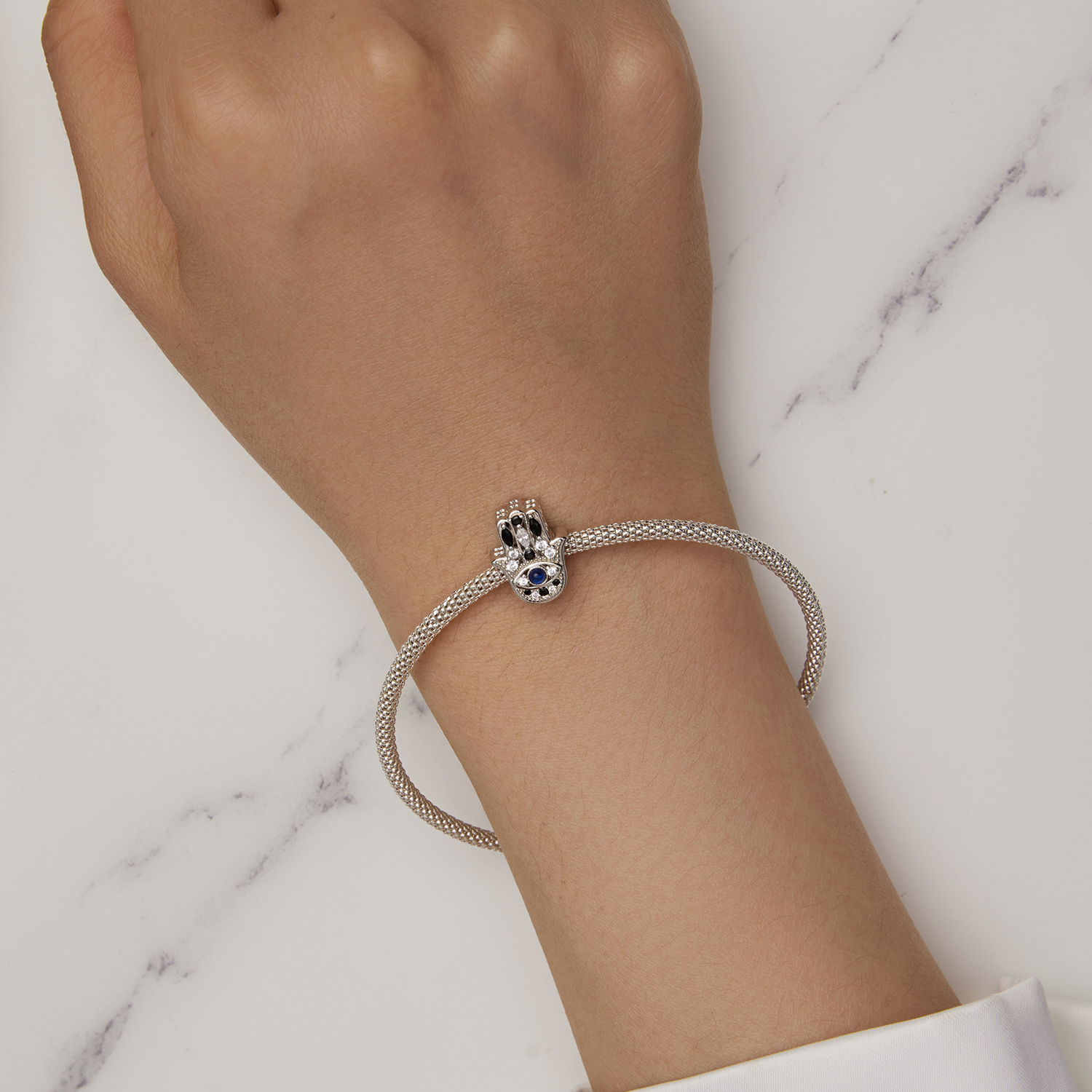 Pandora-stijl Hand van Fatima-bedel - SCC2522