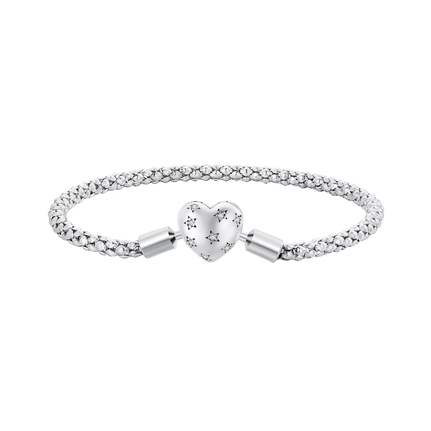 Pandora-stijl hartvormige basisketting armband - BSB135