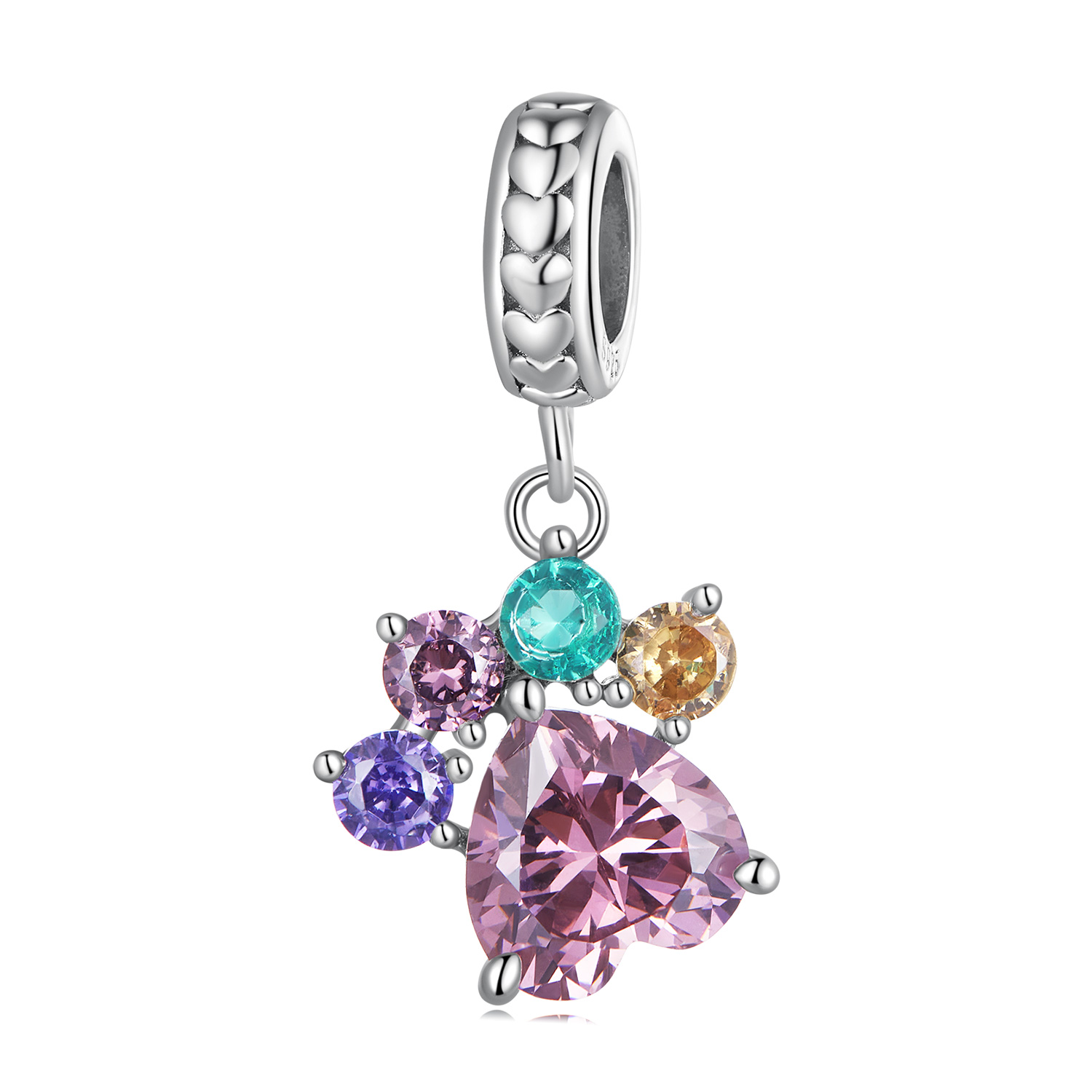Pandora-stijl Kleurrijke Schattige Klauw Dangle - SCC2478 Pandora-stijl Kleurrijke Schattige Klauw Dangle - SCC2478