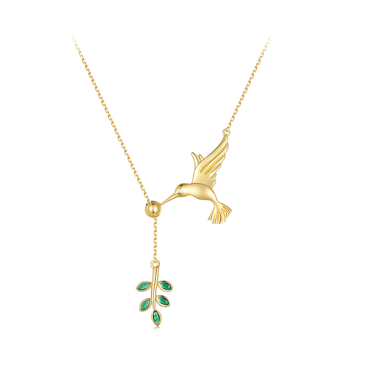 Pandora-stijl Kolibrie's Groeten-925 Zilveren Ketting - SCN217-B Pandora-stijl Kolibrie's Groeten-925 Zilveren Ketting - SCN217-B