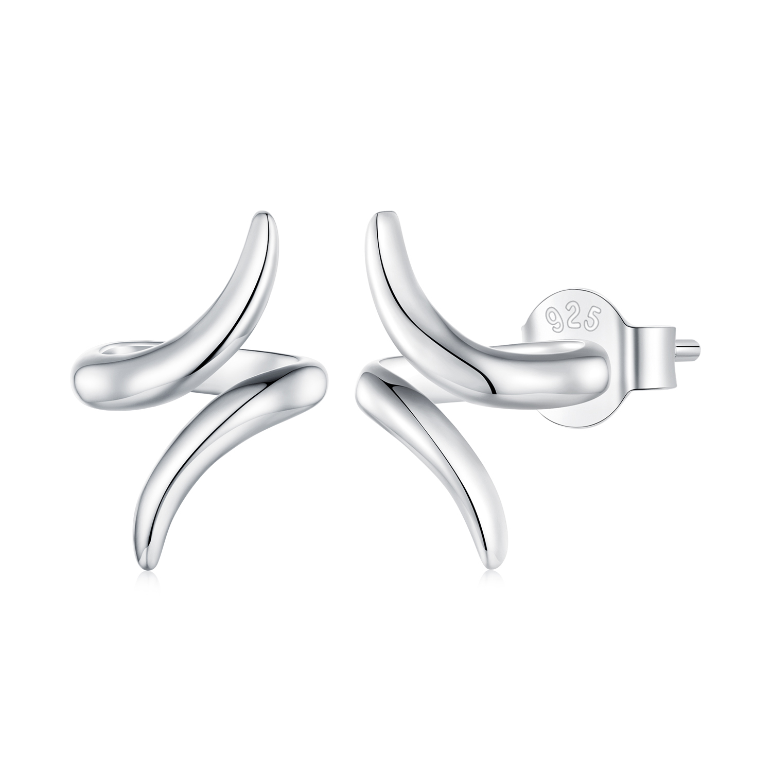 Pandora-stijl Koptelefoon Studs Oorbellen - BSE903 Pandora-stijl Koptelefoon Studs Oorbellen - BSE903