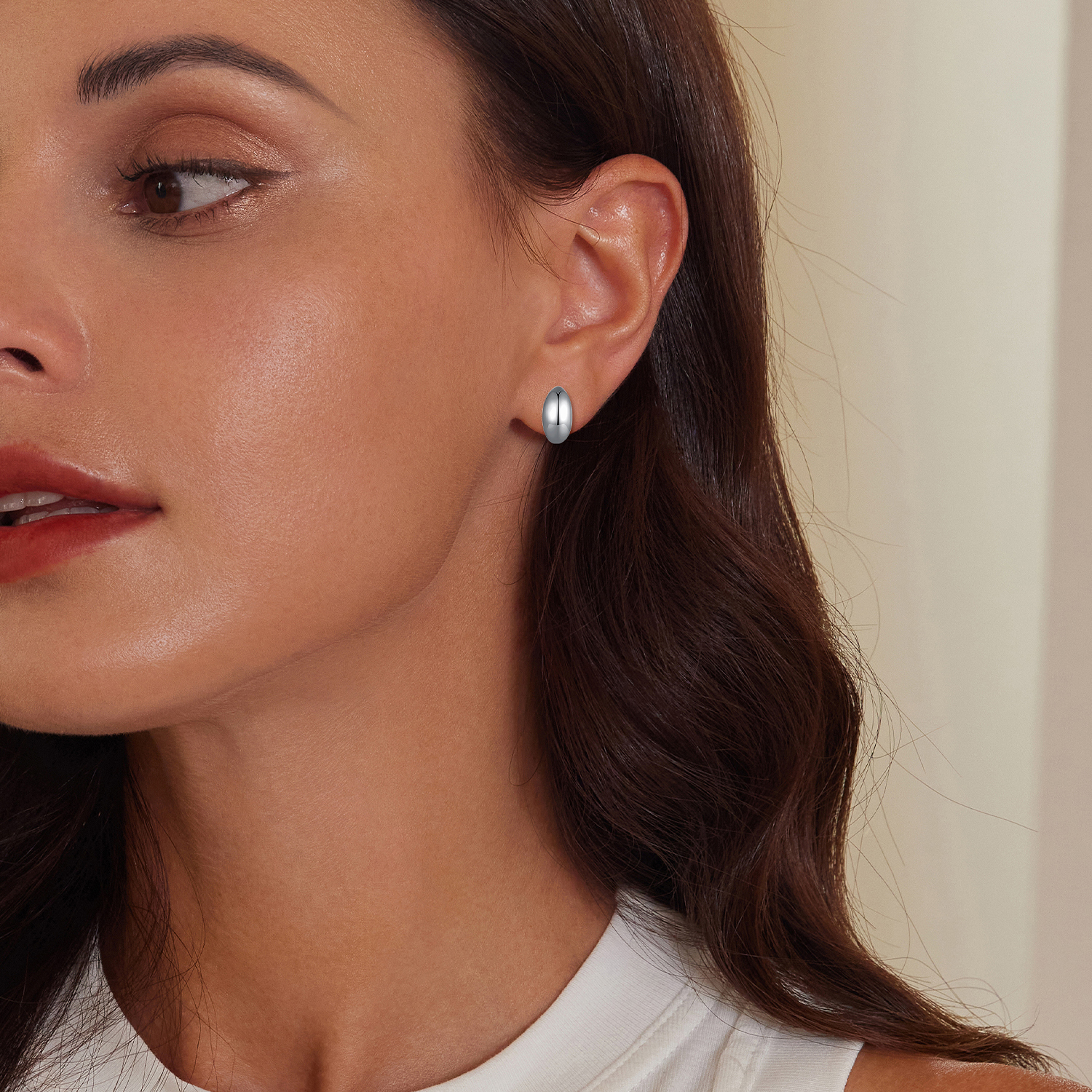 Pandora-stijl Maan Studs Oorbellen - SCE1632