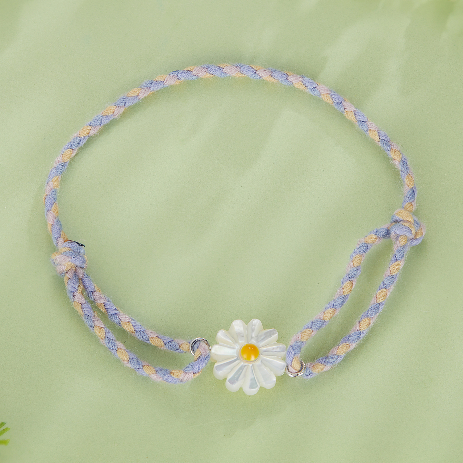 Pandora-stijl Madeliefjeskoord Armband - SCB250