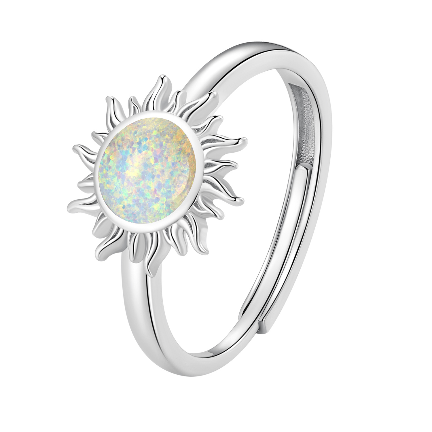 Pandora-stijl Opal Zon Ring - BSR398 Pandora-stijl Opal Zon Ring - BSR398