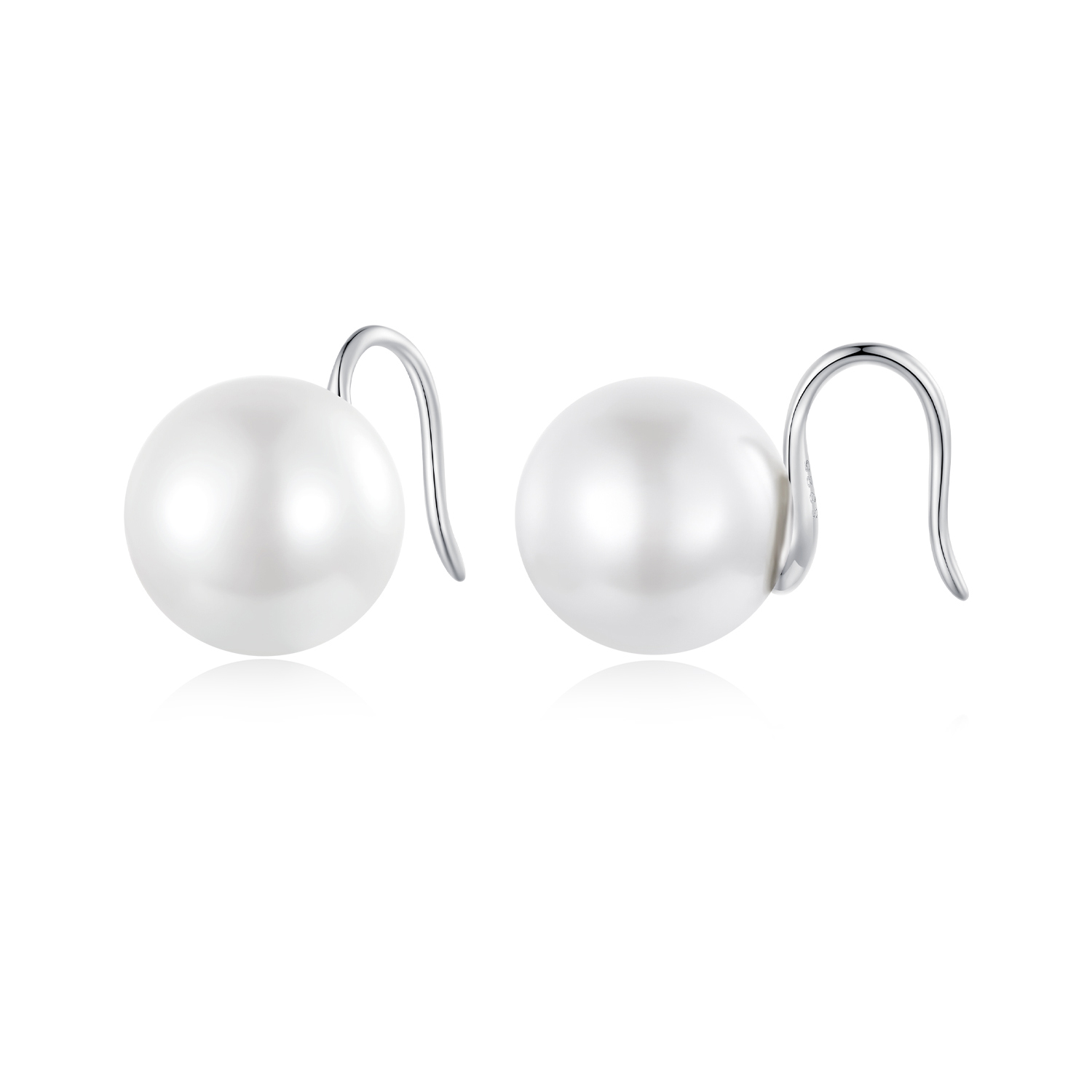 Pandora-stijl Parel Oorknopjes - BSE857 Pandora-stijl Parel Oorknopjes - BSE857