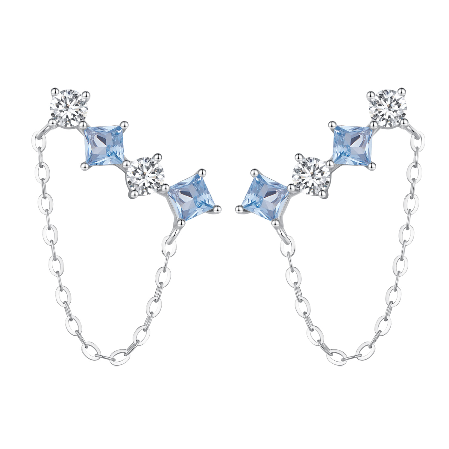 Pandora-stijl Prachtige Steen Stud Oorbellen - SCE1585 Pandora-stijl Prachtige Steen Stud Oorbellen - SCE1585