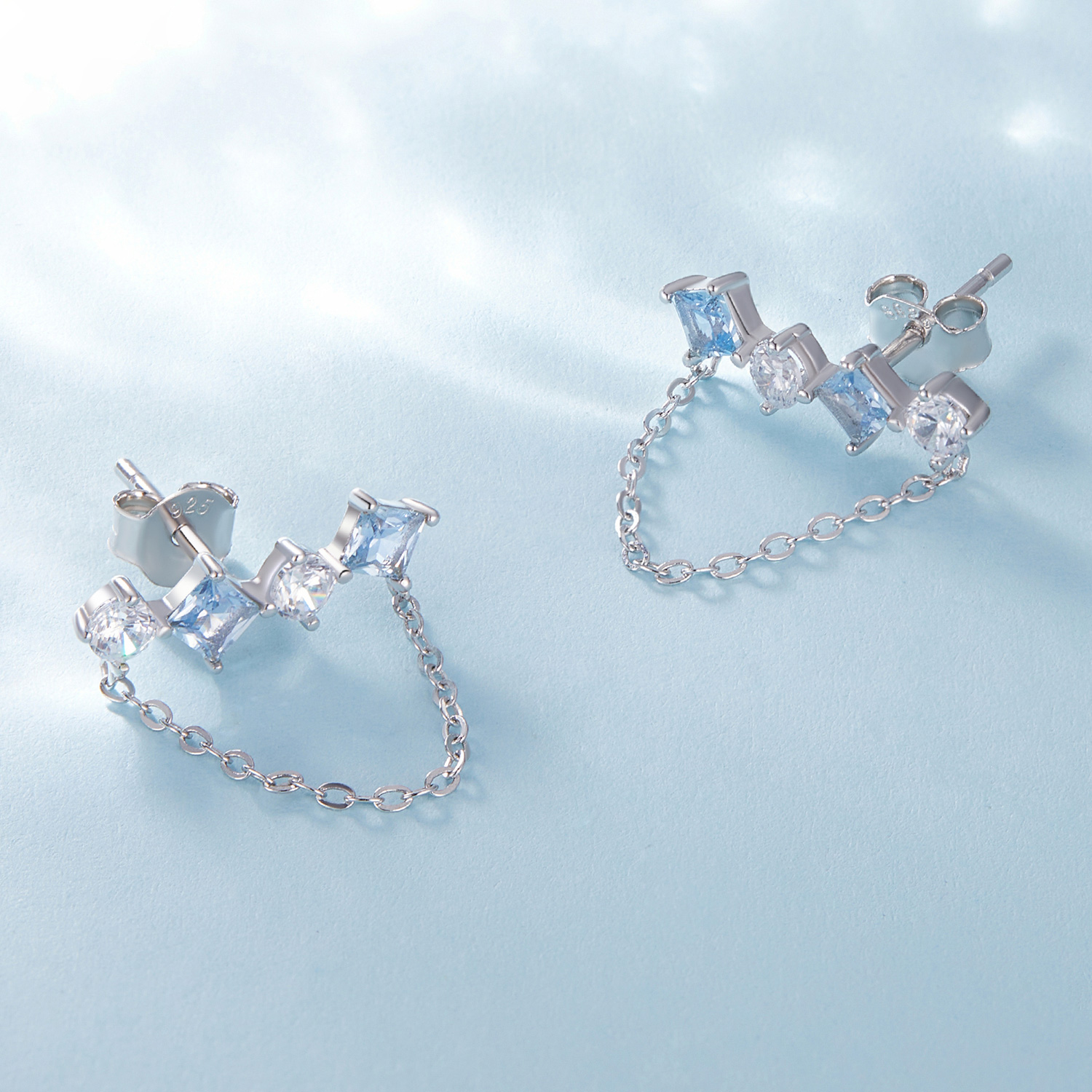 Pandora-stijl Prachtige Steen Stud Oorbellen - SCE1585