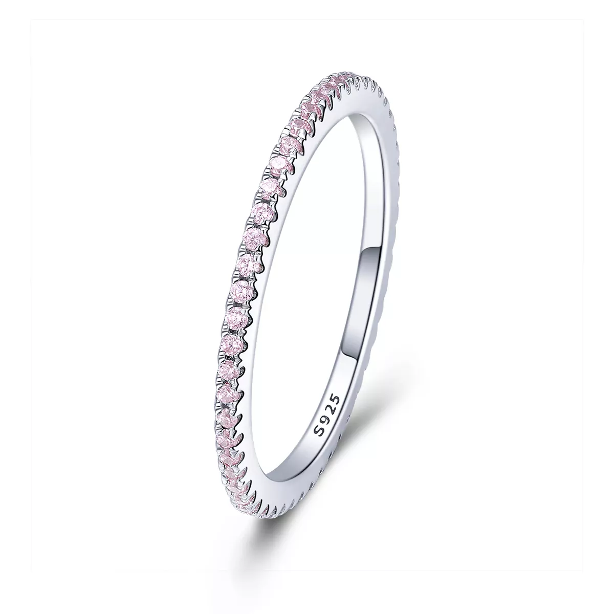 Pandora-stijl Roze Diamanten Ring - SCR066-J