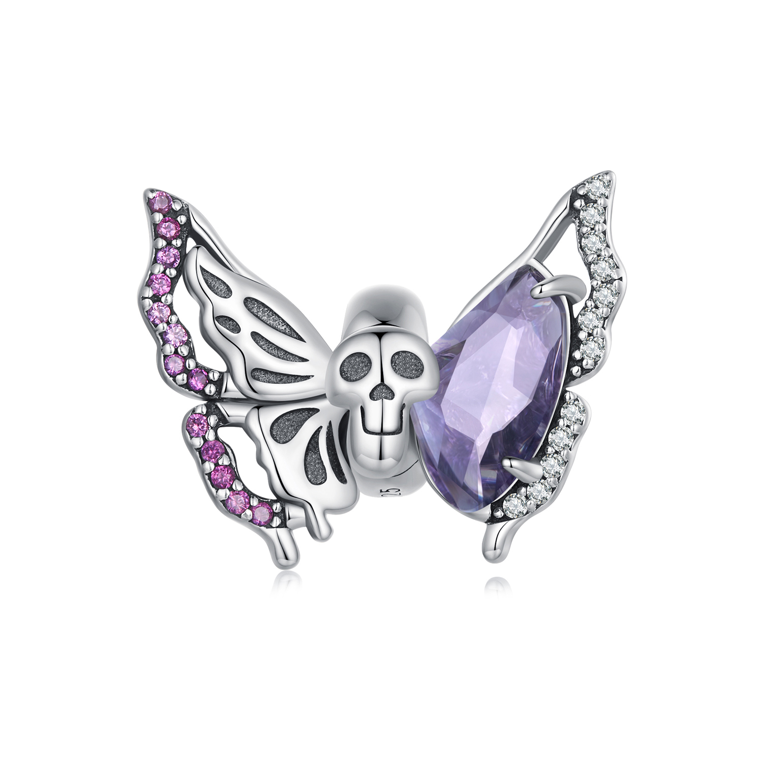 Pandora-stijl Skelet Vlinderbedel - BSC911 Pandora-stijl Skelet Vlinderbedel - BSC911