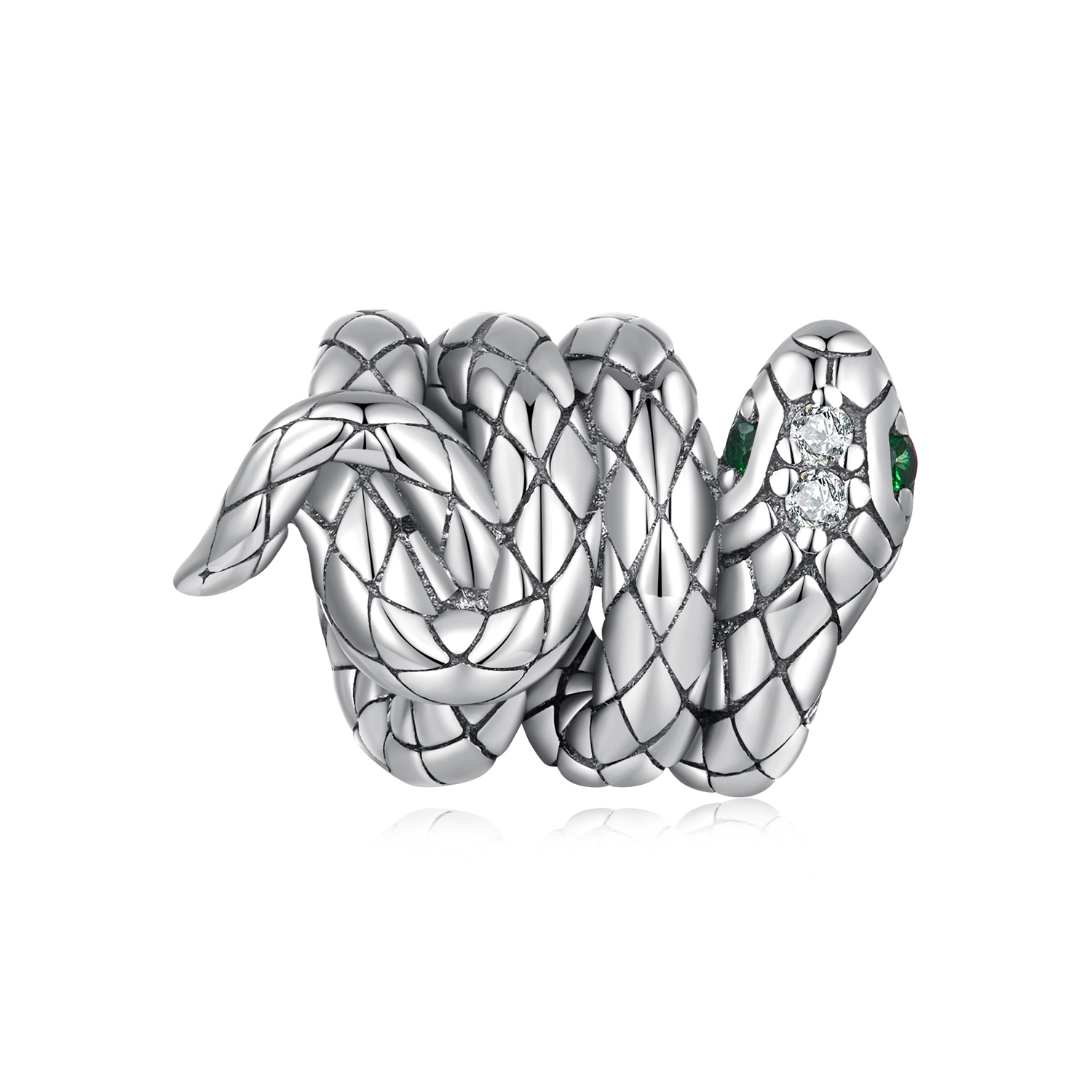 Pandora-stijl Spiraalvormige Spirit Slang Bedel - SCC2549 Pandora-stijl Spiraalvormige Spirit Slang Bedel - SCC2549