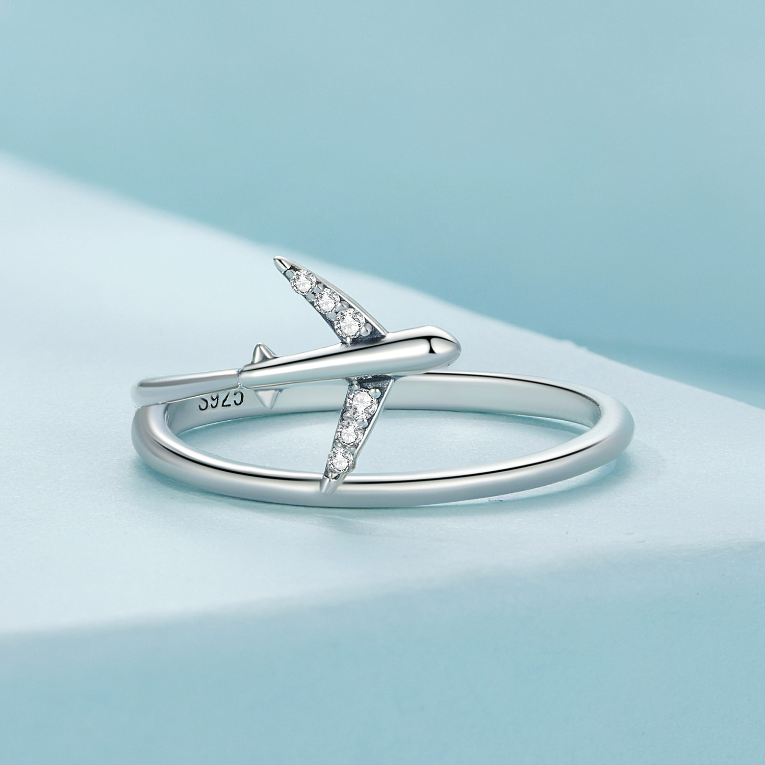 Pandora-stijl Vliegtuig Ring - SCR967
