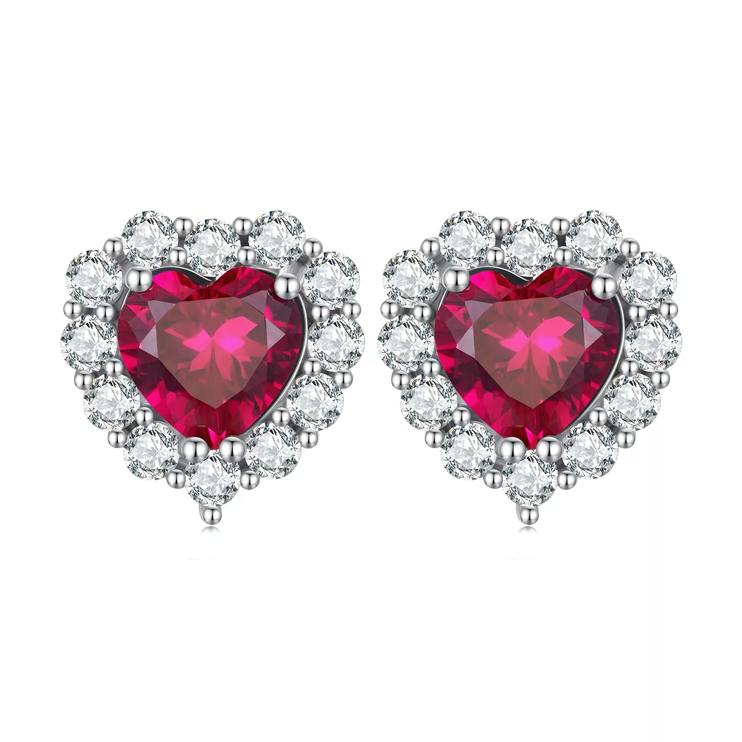 Pandora-stijl Zirkonia Liefdesstuds Oorbellen - SCE1577