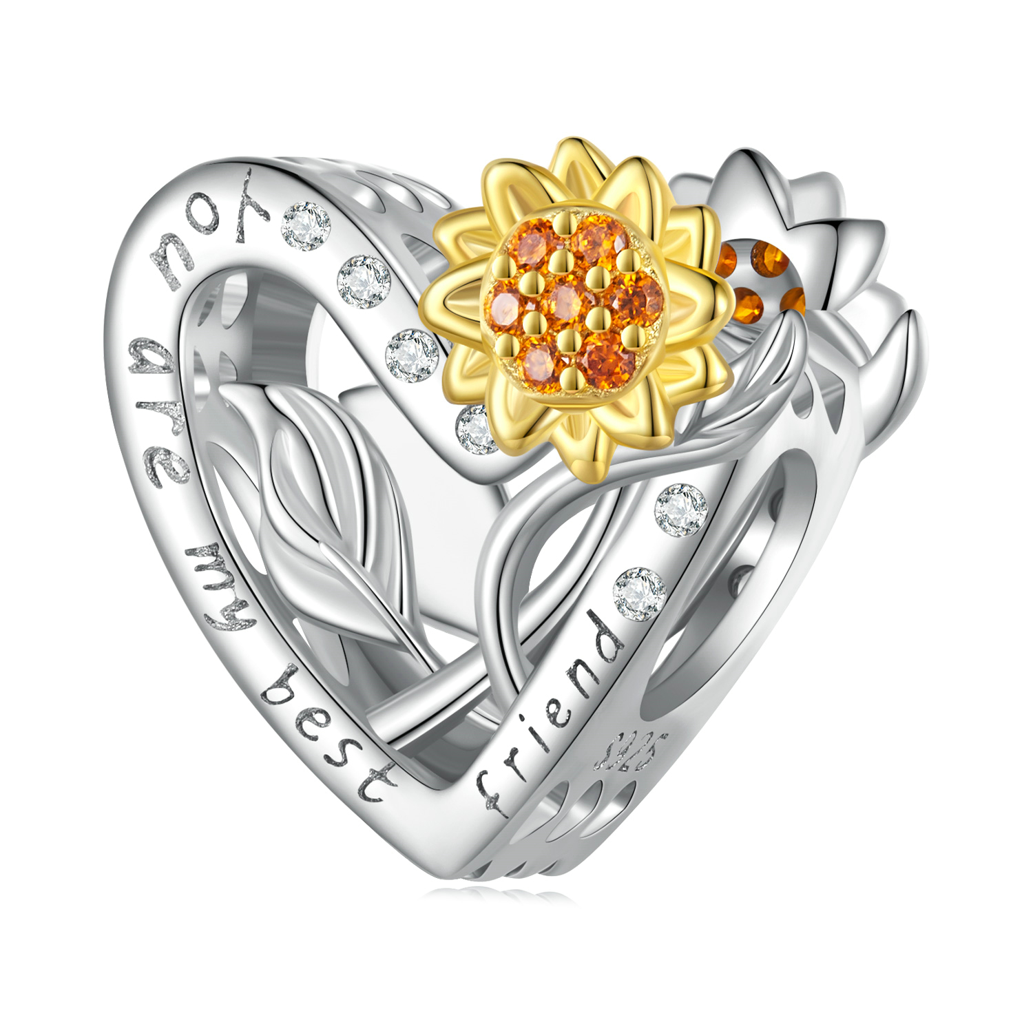 Pandora-stijl Zonnebloembedel - BSC839 Pandora-stijl Zonnebloembedel - BSC839