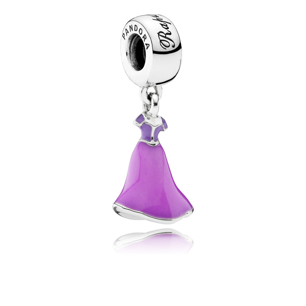 Disney, Pandora Rapunzels Jurk Hangende bedel 791819ENMX Disney, Pandora Rapunzels Jurk Hangende bedel 791819ENMX