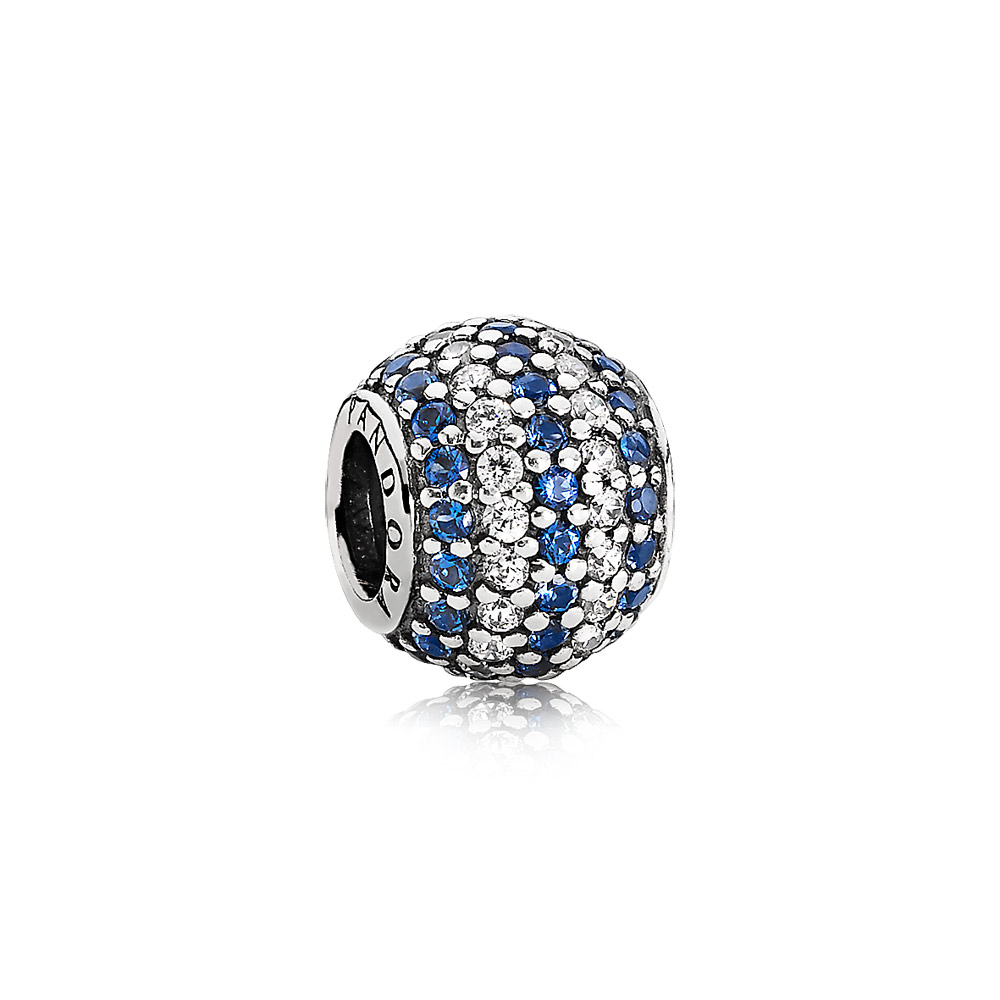 PANDORA Blue Nautical Pavé Stripe Bedel - 791172Ncb PANDORA Blue Nautical Pavé Stripe Bedel - 791172Ncb