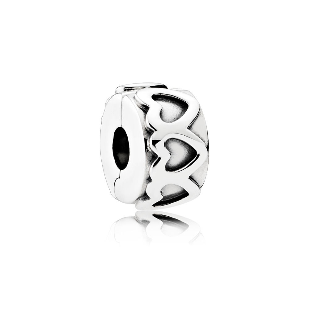 PANDORA Clip Rij Van Hartjes 791978 PANDORA Clip Rij Van Hartjes 791978