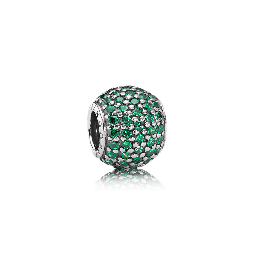PANDORA Dark Green Pavé Ball Bedel - 791051CZn PANDORA Dark Green Pavé Ball Bedel - 791051CZn