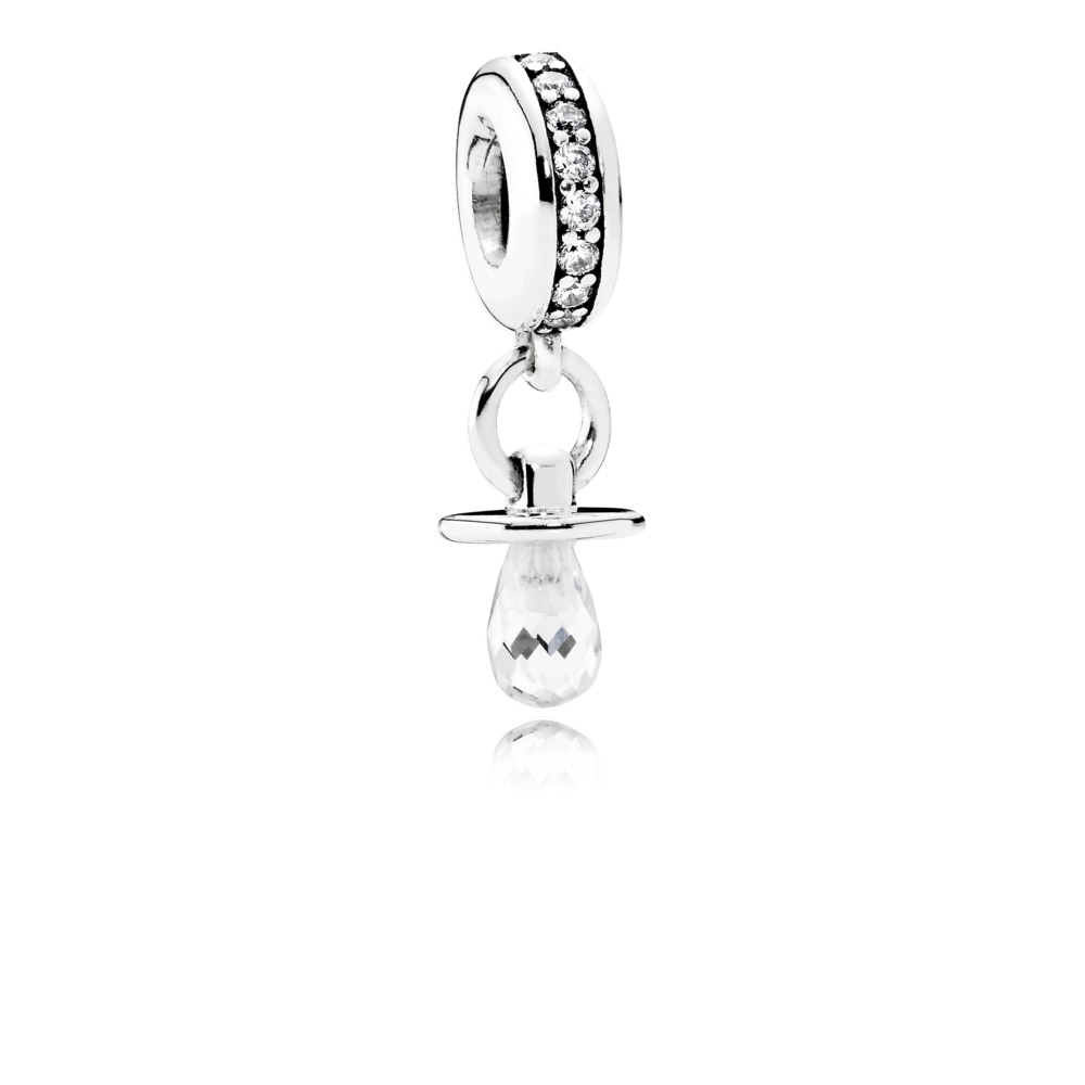 PANDORA Hangende Bedel Baby Speentje 791890CZ PANDORA Hangende Bedel Baby Speentje 791890CZ