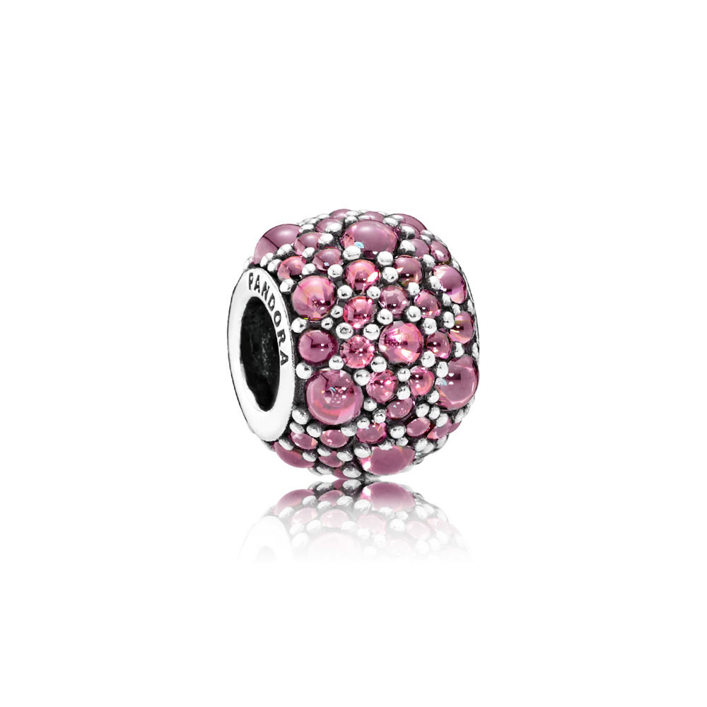 PANDORA Honeysuckle Pink Shimmering Droplets Bedel - 791755HCZ PANDORA Honeysuckle Pink Shimmering Droplets Bedel - 791755HCZ