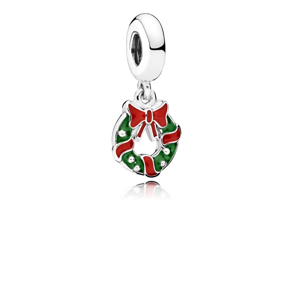 PANDORA Kerstkrans Hangende bedel - 796362ENMX PANDORA Kerstkrans Hangende bedel - 796362ENMX