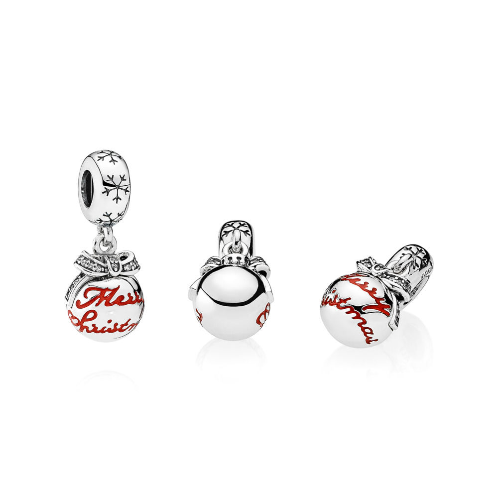 PANDORA Merry Christmas Bauble Pendant Bedel - 792008CZ