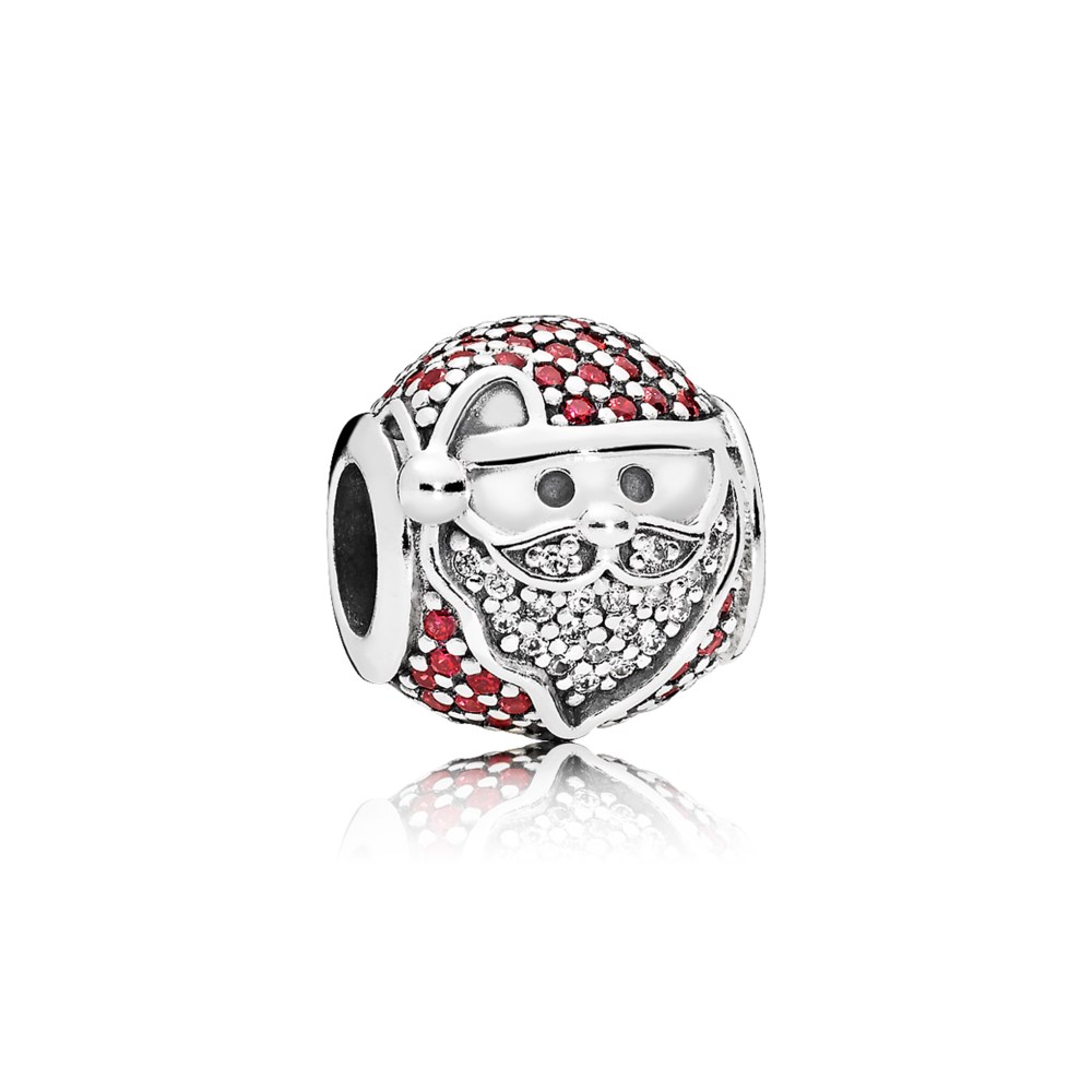 PANDORA Sprankelende Blije Kerstman Bedel - 796385CZr