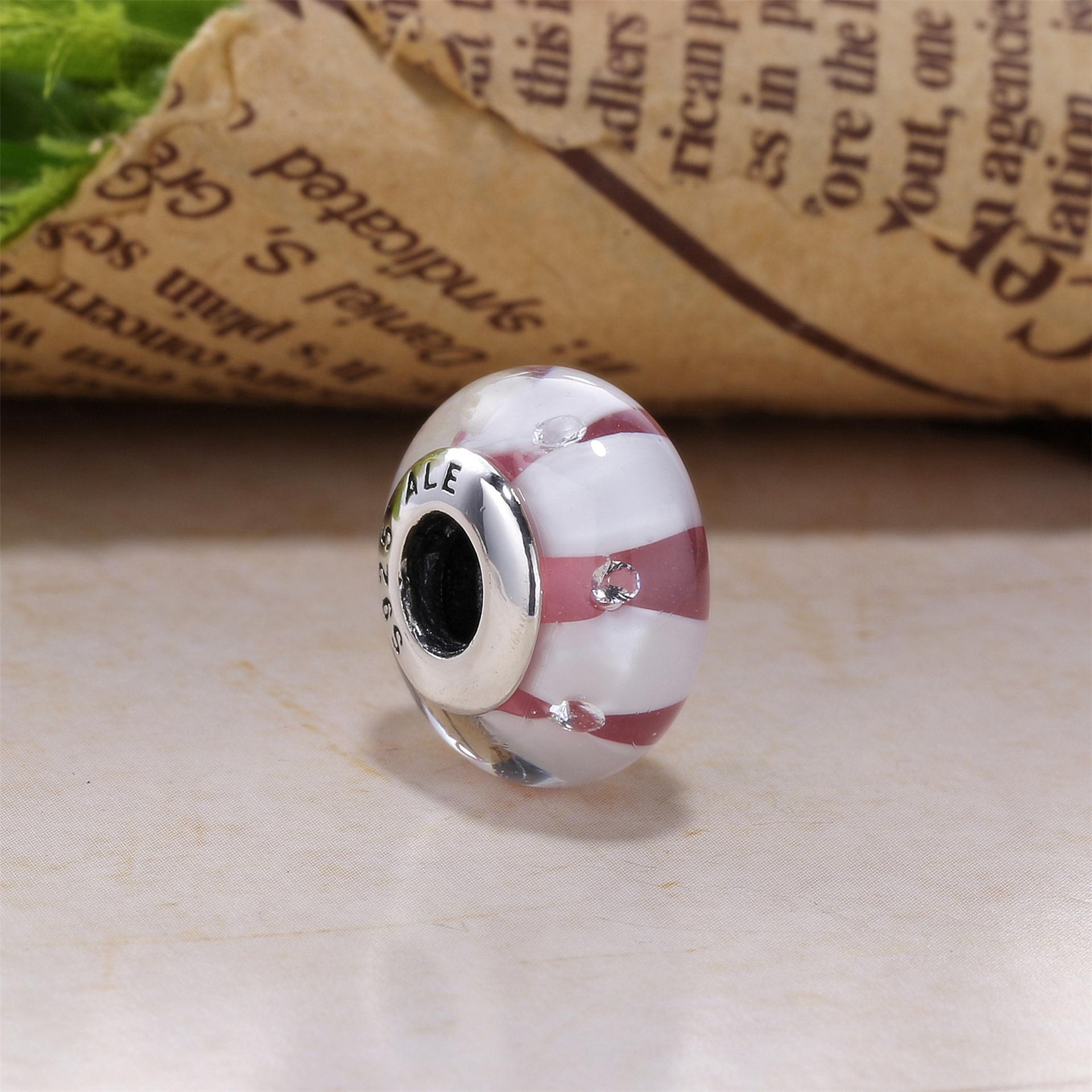 Pandora Zilveren Bruin Murano Glas Bedel Pl00058-2