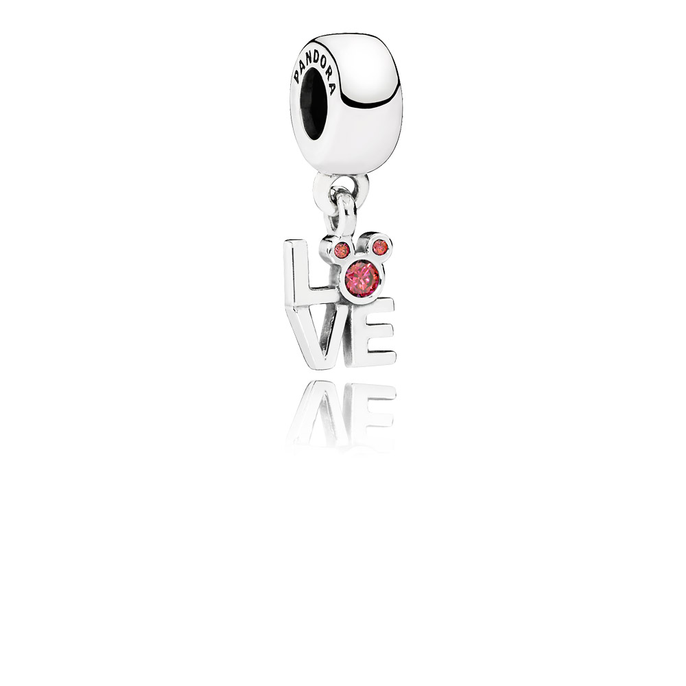 Pandora Zilveren Disney, Liefde Mickey Hangende Bedel 791448CZr Pandora Zilveren Disney, Liefde Mickey Hangende Bedel 791448CZr