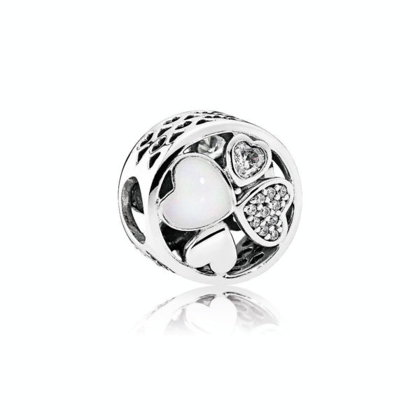 Pandora Zilveren Harten Van Liefde Bedel 792143CZ Pandora Zilveren Harten Van Liefde Bedel 792143CZ