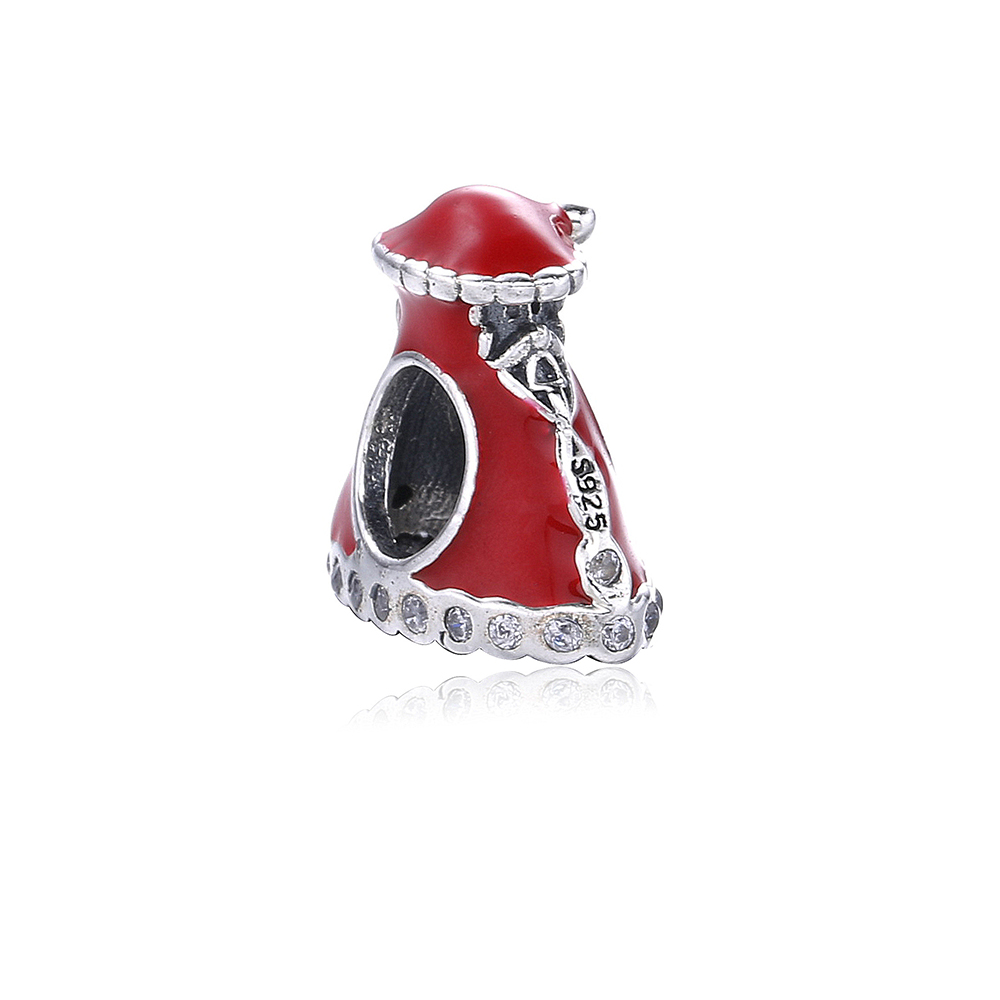 Pandora Zilveren Kerst Jurk Bedel Pd0096-1 Pandora Zilveren Kerst Jurk Bedel Pd0096-1