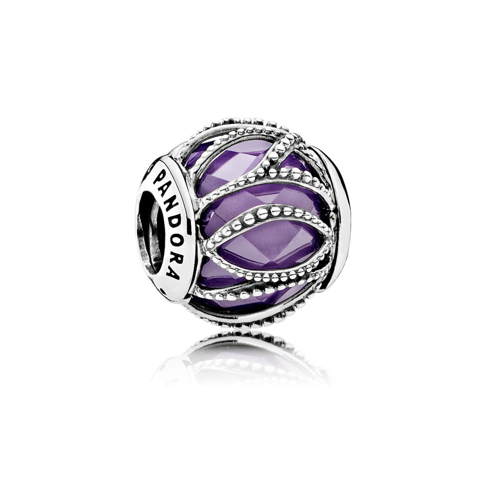 Pandora Zilveren Paarse Verdubbeling Radiance Bedel 791968ACZ Pandora Zilveren Paarse Verdubbeling Radiance Bedel 791968ACZ