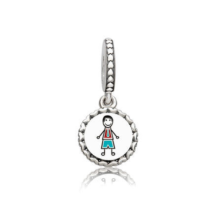 Pandora Zilveren Papa Stick Figure Hangende Bedel Eng792018_1 Pandora Zilveren Papa Stick Figure Hangende Bedel Eng792018_1