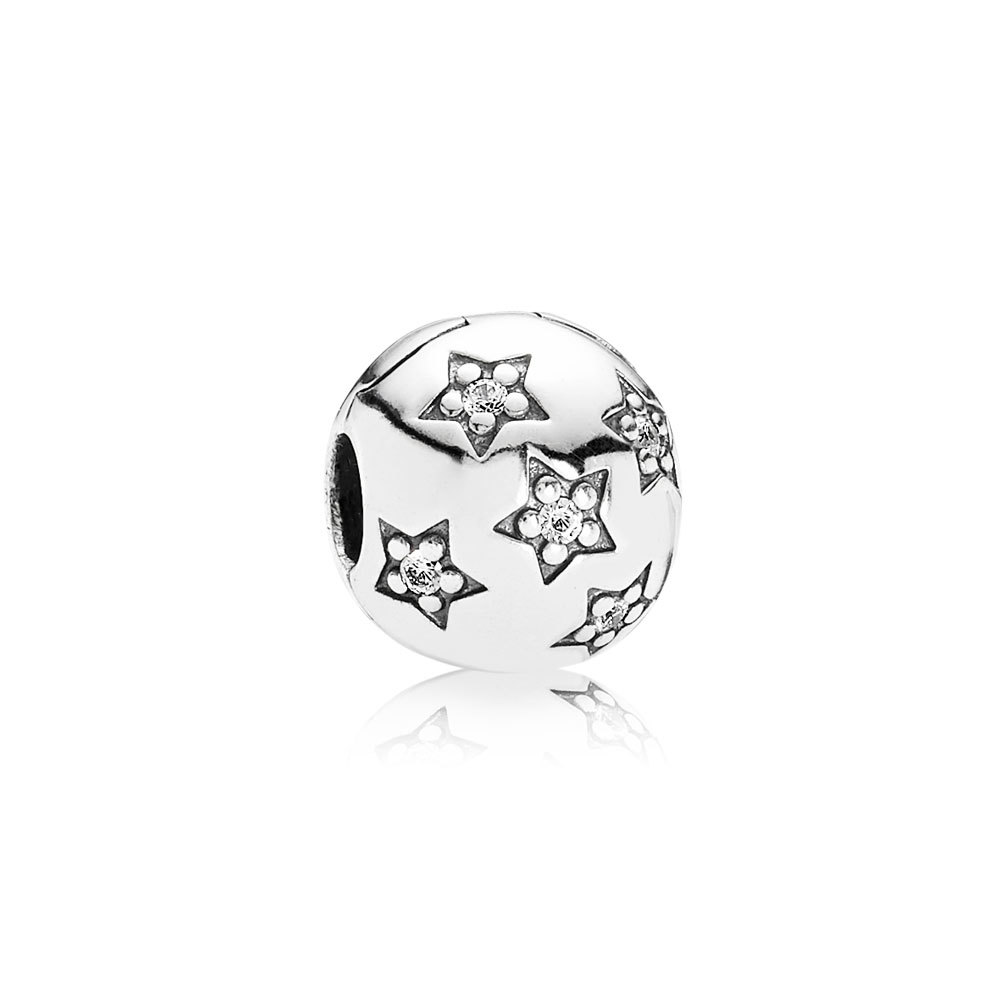 Pandora Zilveren Pavé Ster Clip 791058CZ Pandora Zilveren Pavé Ster Clip 791058CZ