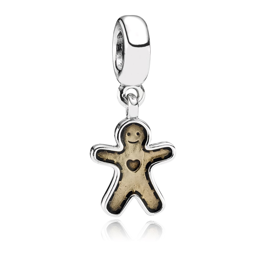 Pandora Zilveren Peperkoek Man Hangende Bedel 790997En29 Pandora Zilveren Peperkoek Man Hangende Bedel 790997En29